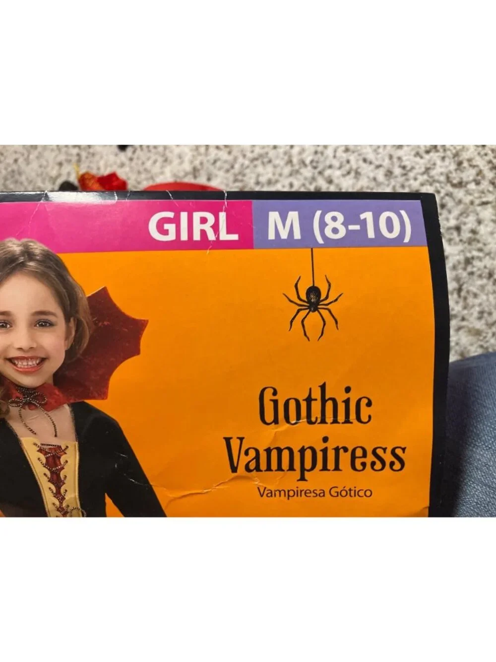 Gothic Vampiress Halloween Dress Costume Girls size M (8-10) Dress up Fantasy